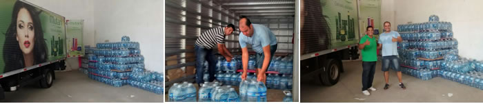 Doação de água para Governador Valadares/MG